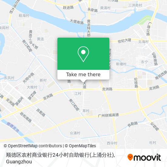 顺德区农村商业银行24小时自助银行(上涌分社) map