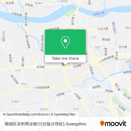 顺德区农村商业银行(仕版分理处) map