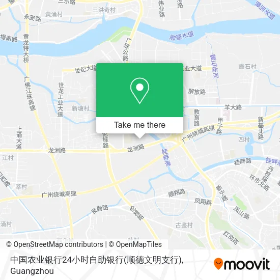 中国农业银行24小时自助银行(顺德文明支行) map