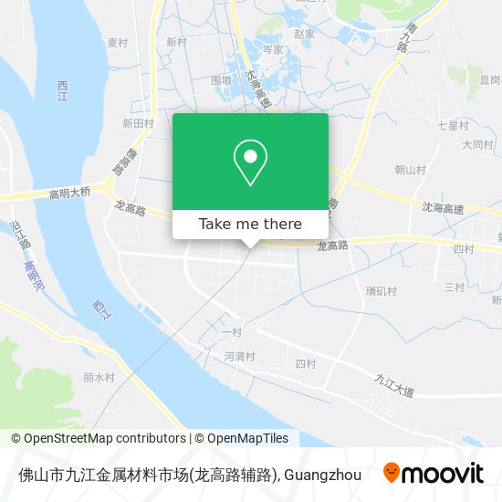 佛山市九江金属材料市场(龙高路辅路) map