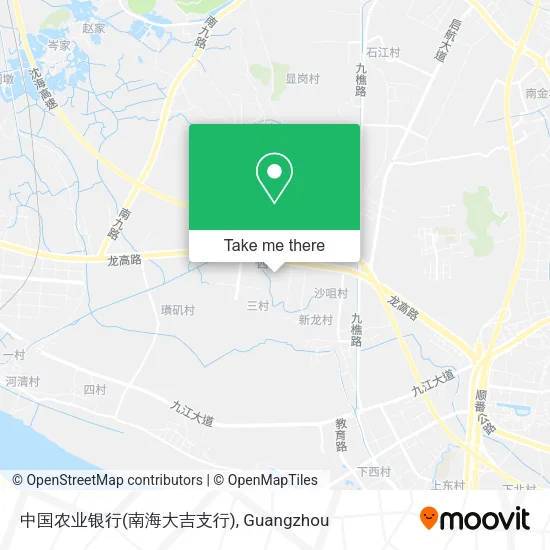 中国农业银行(南海大吉支行) map