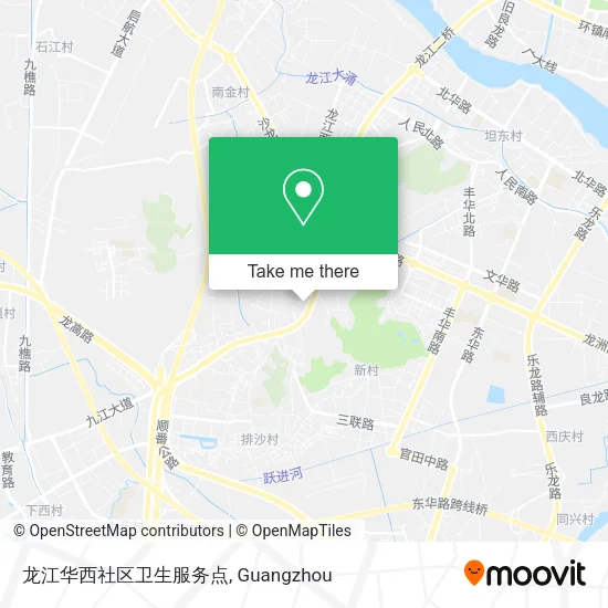 龙江华西社区卫生服务点 map