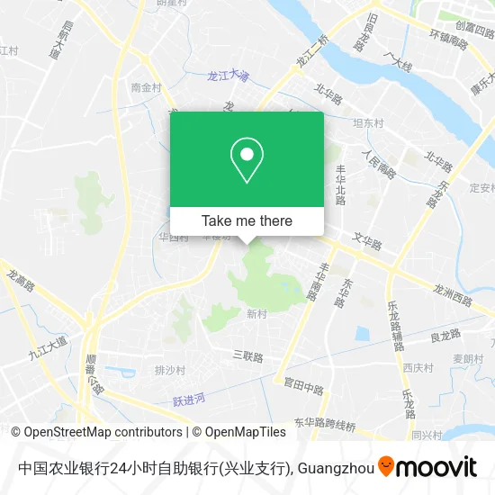 中国农业银行24小时自助银行(兴业支行) map