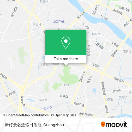 新好景名派假日酒店 map