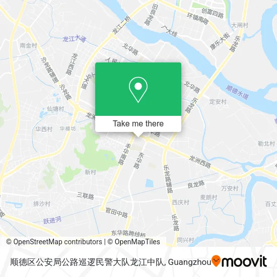 顺德区公安局公路巡逻民警大队龙江中队 map