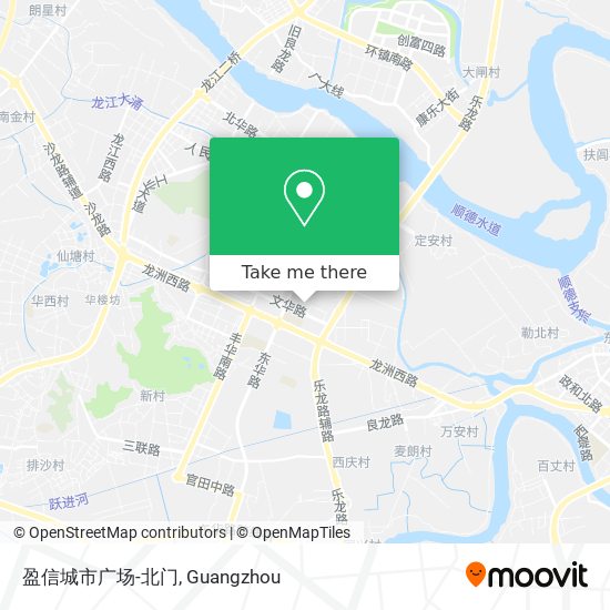 盈信城市广场-北门 map