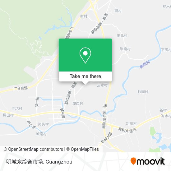 明城东综合市场 map