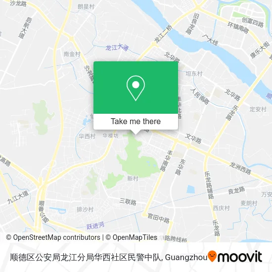 顺德区公安局龙江分局华西社区民警中队 map