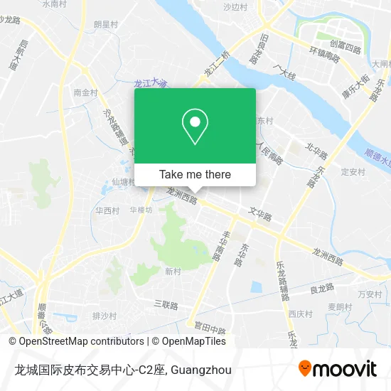 龙城国际皮布交易中心-C2座 map