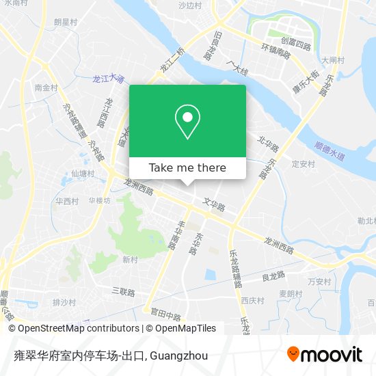 雍翠华府室内停车场-出口 map