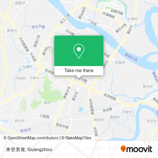 来登美食 map