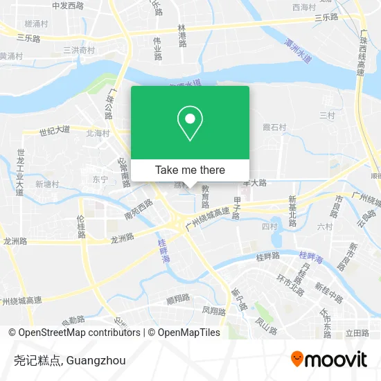 尧记糕点 map