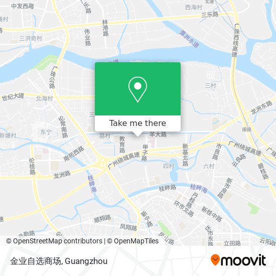 金业自选商场 map