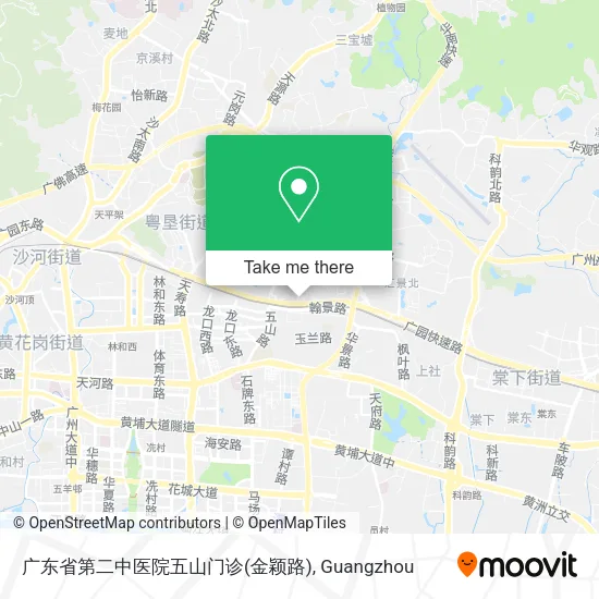 广东省第二中医院五山门诊(金颖路) map