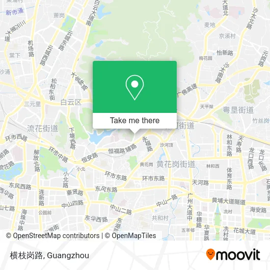 横枝岗路 map
