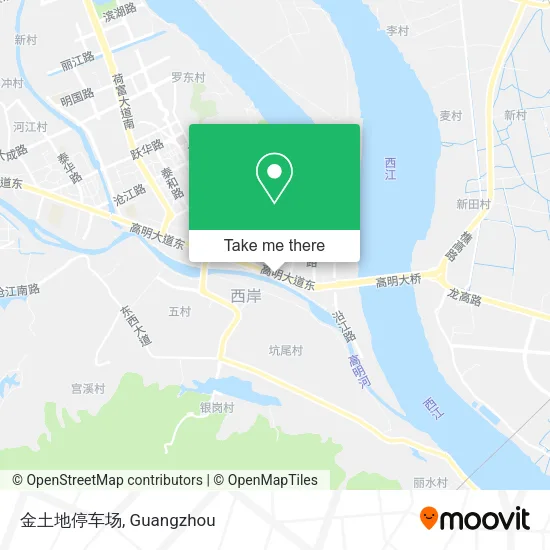 金土地停车场 map