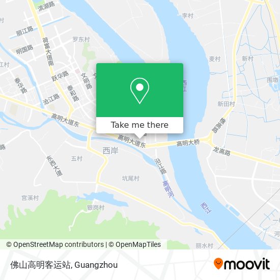 佛山高明客运站 map