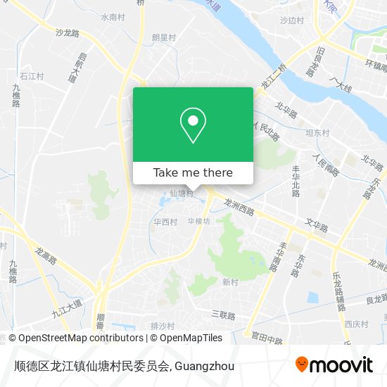 顺德区龙江镇仙塘村民委员会 map