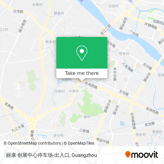 丽康·创展中心停车场-出入口 map
