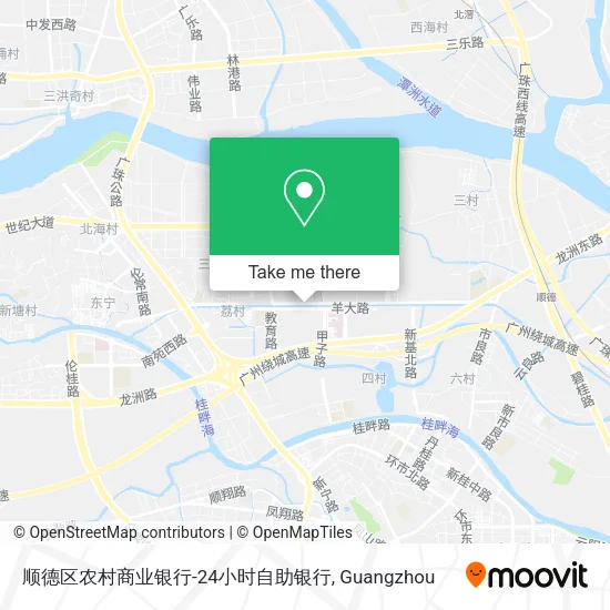 顺德区农村商业银行-24小时自助银行 map