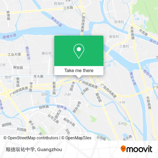 顺德翁祐中学 map