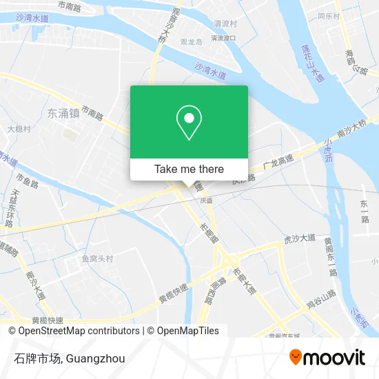 石牌市场 map