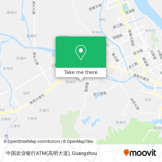 中国农业银行ATM(高明大道) map