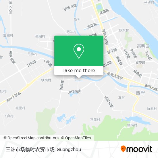 三洲市场临时农贸市场 map