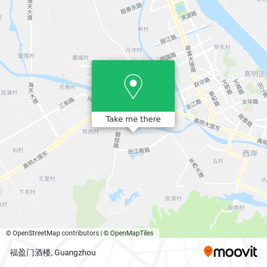 福盈门酒楼 map