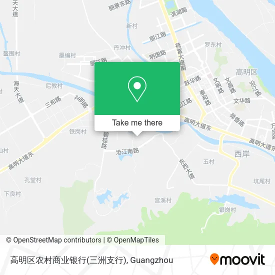 高明区农村商业银行(三洲支行) map