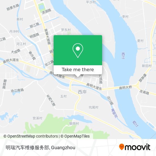 明瑞汽车维修服务部 map