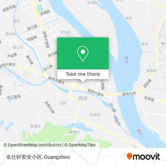 名仕轩安全小区 map