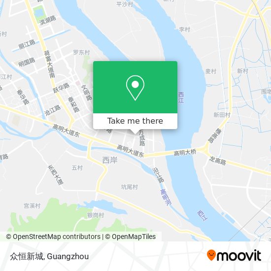 众恒新城 map