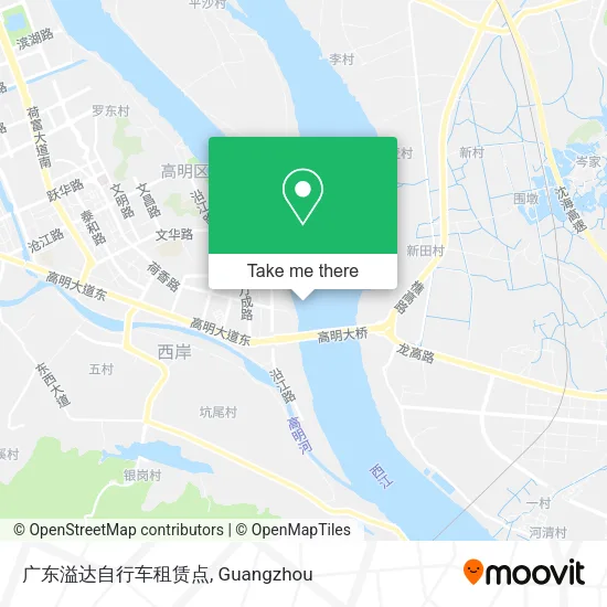 广东溢达自行车租赁点 map