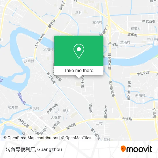 转角弯便利店 map