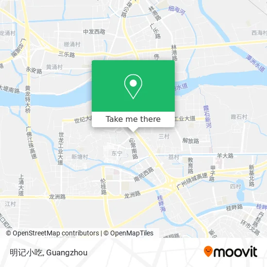 明记小吃 map