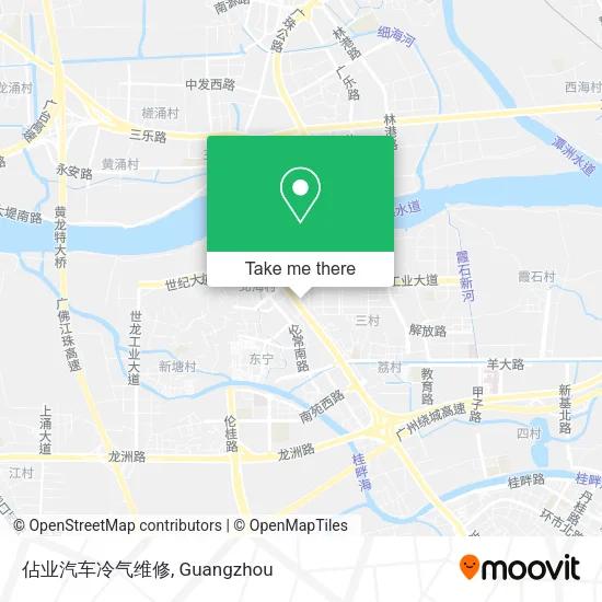 佔业汽车冷气维修 map