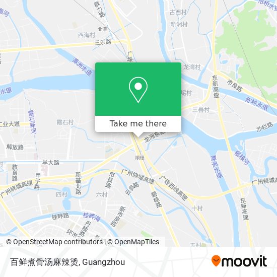 百鲜煮骨汤麻辣烫 map