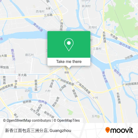 新香江面包店三洲分店 map