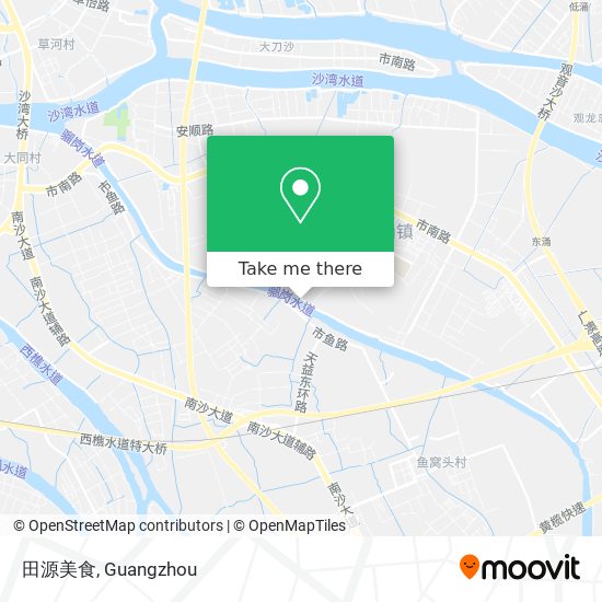 田源美食 map