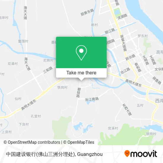 中国建设银行(佛山三洲分理处) map