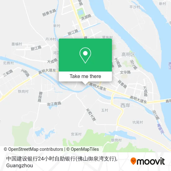 中国建设银行24小时自助银行(佛山御泉湾支行) map