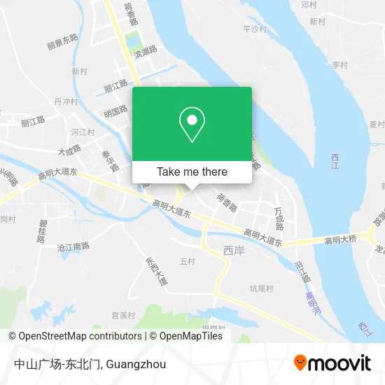 中山广场-东北门 map