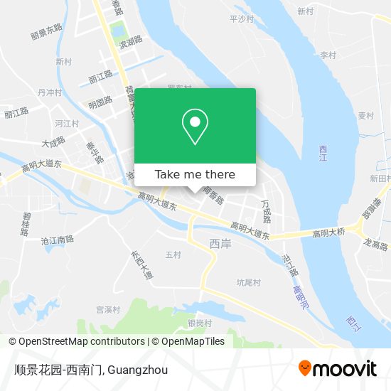 顺景花园-西南门 map