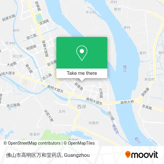 佛山市高明区万和堂药店 map