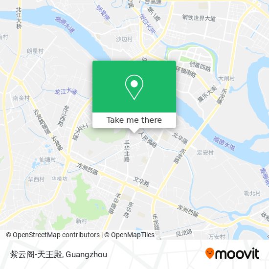 紫云阁-天王殿 map