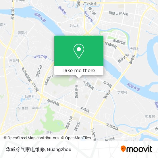 华威冷气家电维修 map