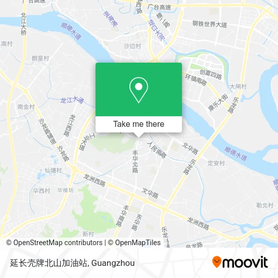 延长壳牌北山加油站 map