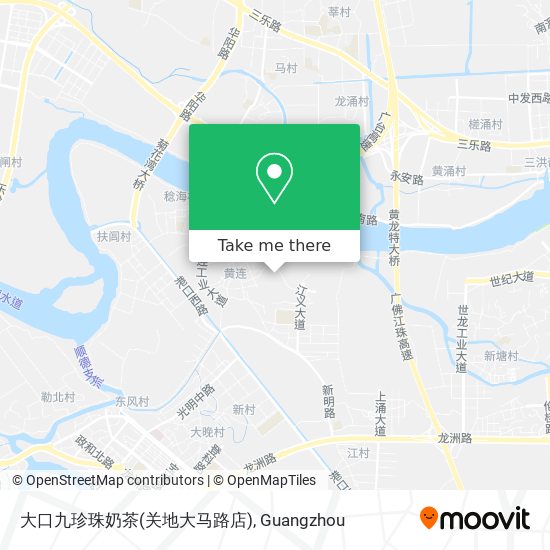 大口九珍珠奶茶(关地大马路店) map