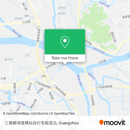 三善桥绿道驿站自行车租赁点 map
